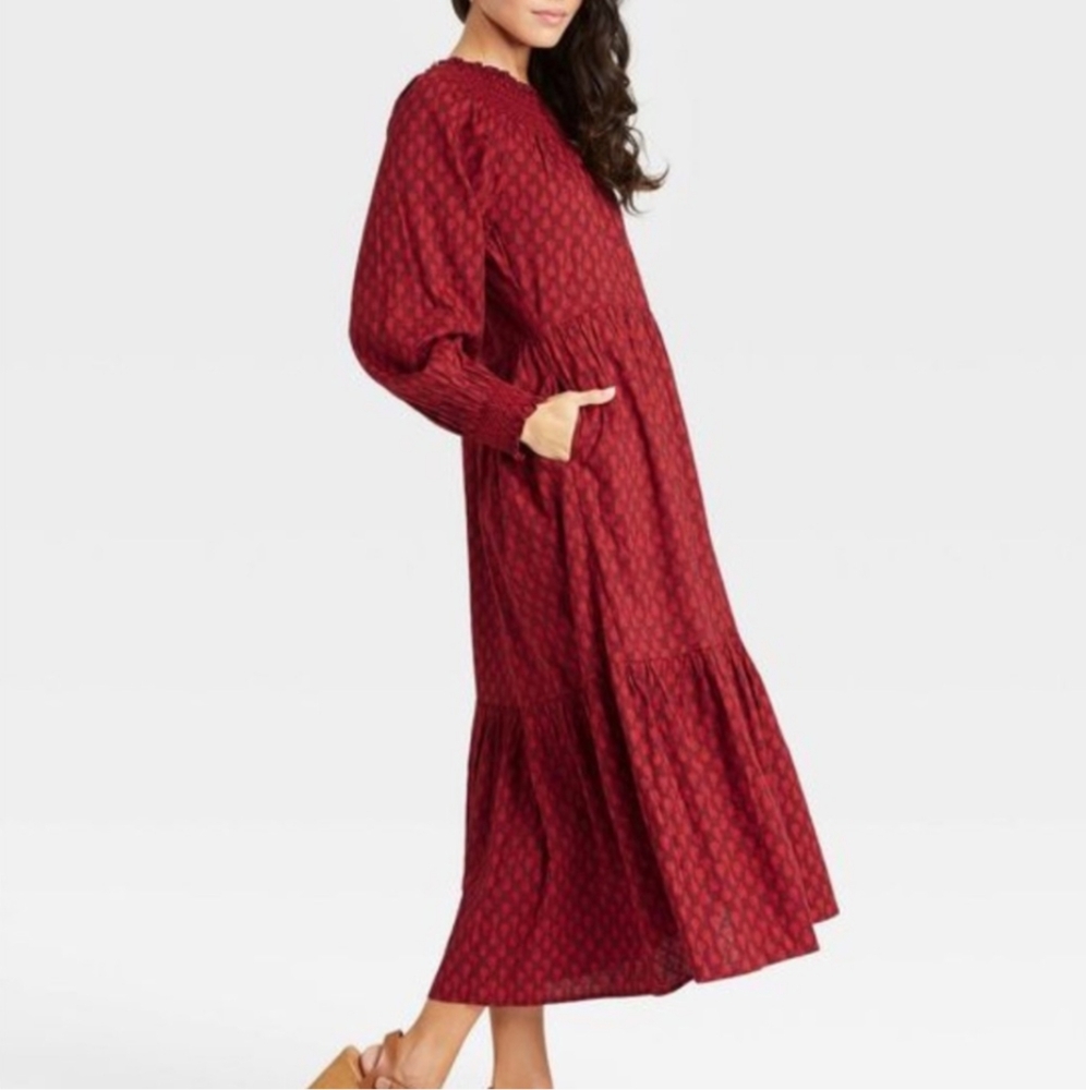 Universal Thread Red Ruffled Smocked Sundress - Picture 2 of 12